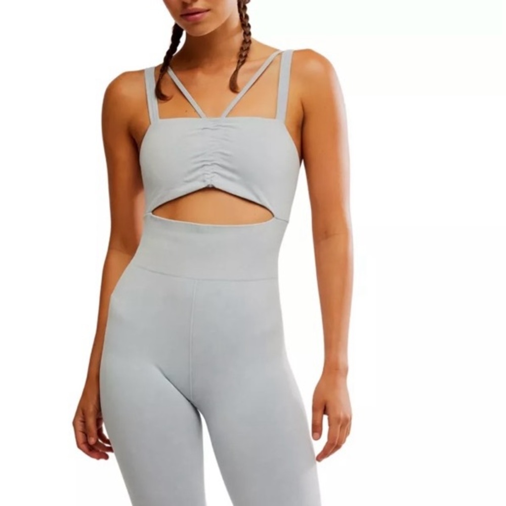 Free People FP Movement Women’s Cutout Slim Fit  Good Karma Onesie XS/S NWT - Picture 2 of 9